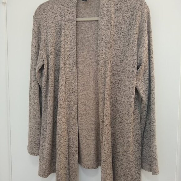 NWOT   J.M. Fleurette XL  cardigan sweater woman’s  peach & black - Picture 1 of 15